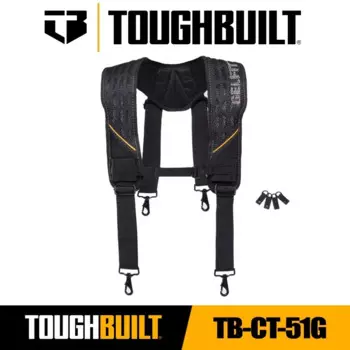 TOUGHBUILT TB-CT-51G Ремень для инструментов на открытом воздухе Удобный прочный рабочий ремень Пенопластовые подтяжки для плеч для рабочего ремня Toughbuilt