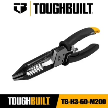 TOUGHBUILT TB-H3-60-M200 8-дюймовые многофункциональные плоскогубцы для электрической установки, ручные инструменты, плоскогубцы Toughbuilt