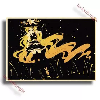 Touhou Project Poster Character Info luckydlongjie А4/A3