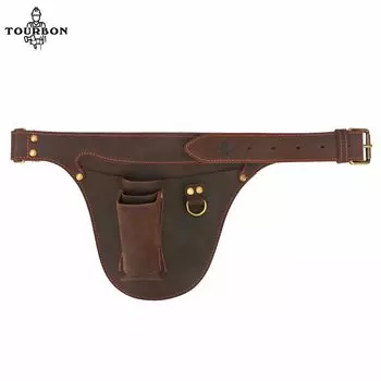 Tourbon кожаная поясная сумка для инструментов