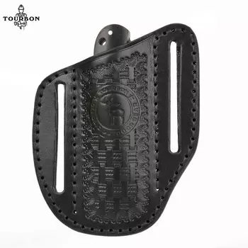 Tourbon кожаный карманный мини-чехол для ножей для повседневного использования для складных ножей многофункциональный держатель ножей чехол для ремня (без ножей)