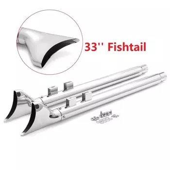 Touring Bagger Electra Glide FLHT FLTR Road King FLHR FLHX FLHX FLT 95-16 33 дюйма 36 дюймов 39 дюймов 42 дюйма Рыбий хвост надевается на глушительную выхлопную трубу