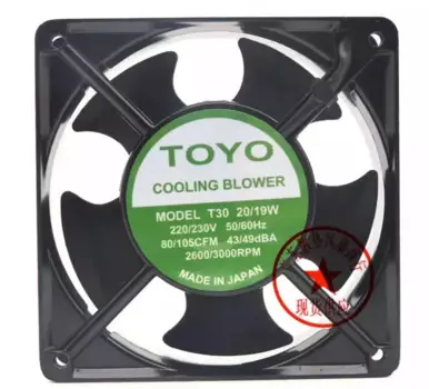 TOYO T30 AC 220 В 230 Вт 20 Вт 19 Вт 120x120x38 мм вентилятор охлаждения сервера