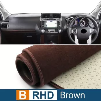 Toyota Land Cruiser Prado 150 J150 2010-2020, Чехол Для Приборной Панели, Аксессуары Для Салона Автомобиля, Полиэстер/фланель