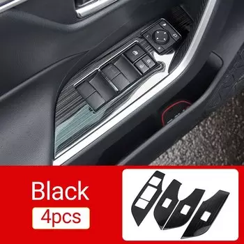 Toyota RAV4 2019-2023 Комплект Обновления Кнопок Окна Гибридный Интерьерный Аксессуар Из Нержавеющей Стали Для RAV 4 XA50 — М...