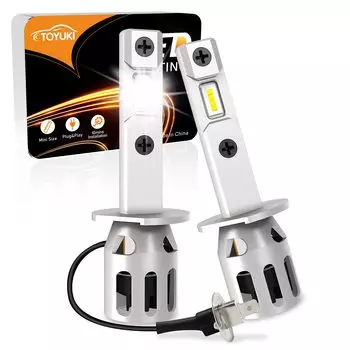 TOYUKI 2 фара H1 Led перед лампой Turbo мини Led 20000 lm автомобиль Led 8 CSP 7035 Led чип перед автомобилем 6000K белый 12V