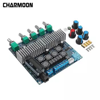 TPA3116 Bluetooth усилитель TPA3116D2 2,1 усилитель сабвуфера цифровая аудиоплата 2*50 Вт + 100 Вт бас HIFI для Динамика сабвуфера Новинка