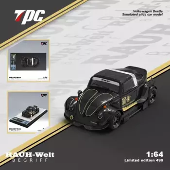 TPC 1:64 модель автомобиля RWB, сборный жук, литье под давлением, коллекция автомобилей-Черное золото JPS