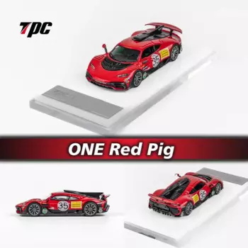 TPC в наличии 1:64 ONE Red Pig Diecast Коллекционная модель автомобиля коллекционные миниатюрные игрушки