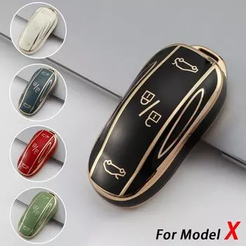ТПУ Автомобильный Дистанционный ключ с полным покрытием чехол Чехол для Tesla Model 3 Y Model S Model X Автомобильный смарт-ключ аксессуары держатель брелок