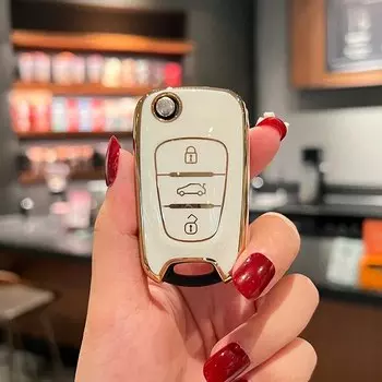 ТПУ чехол для автомобильного флип-ключа с 3 кнопками для Hyundai I20 I30 IX35 I35 Accent для Kia Picanto Sportage K5, складной брелок для ключей, аксессуары