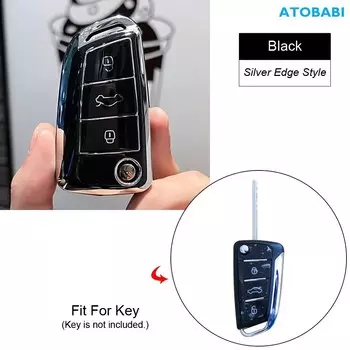ТПУ чехол для автомобильного ключа складной пульт дистанционного управления оболочка держатель для ключей автомобильные аксессуары для JAC S3 2018 2019 2020 2021