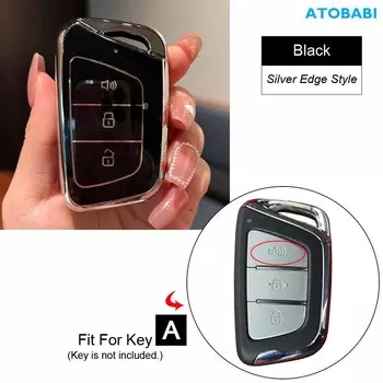 ТПУ чехол для автомобильного ключа Smart Remote Control Fobs чехол Protector, держатель для ключей, автомобильные аксессуары для JAC S7 T6 J7 2020 2021 2022 2023