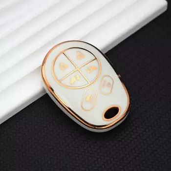 ТПУ чехол для автомобильного ключа Внешняя защита для Toyota Sienna SE 2020 Sequoia Highlander XLE автоматический дистанционный смарт-корпус держатель брелок аксессуары