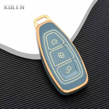 ТПУ чехол для автомобильного смарт-ключа чехол для Ford Focus 3 4 ST Mondeo MK3 MK4 Fiesta Fusion Kuga Ecosport защита Fob аксессуары