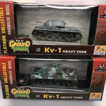 Тяжелый танк времен Второй мировой войны 1/72, танк русской армии KV-1, платиновая Коллекционная модель 1941, Easymodel, игрушка