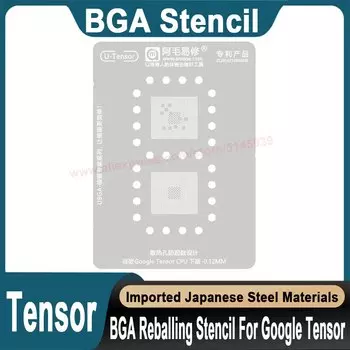 Трафарет BGA для Google Tensor CPU трафарет для пересадки оловянных бусин трафарет BGA