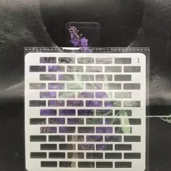 Трафарет для рисования кирпичная стена 13 см