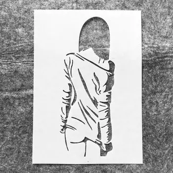 Трафарет для рисования "Модная девушка"