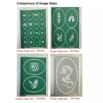 Трафарет для рисования на теле, 26 стилей