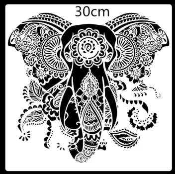 Трафарет для рисования ПенхуаМобан слон 30х30 см