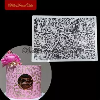 Трафарет для торта с изображением лотоса