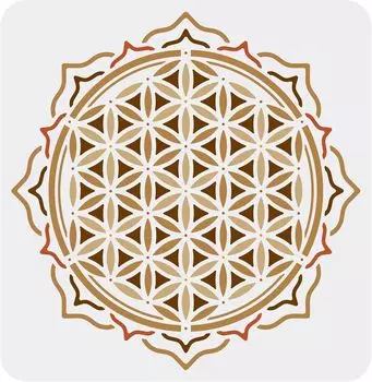 Трафареты "Цветок жизни", пластик