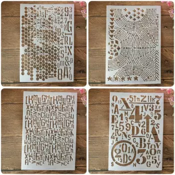 Трафареты для рисования 4 шт.