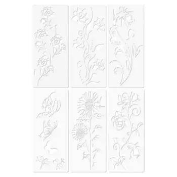 Трафареты для рисования садовых ограждений, 6 шт.