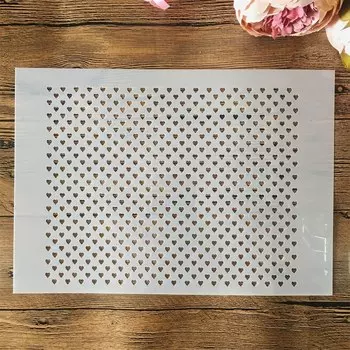 Трафареты для рисования сердце 29 см