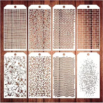 Трафареты для скрапбукинга TIAMECH, 8 шт.