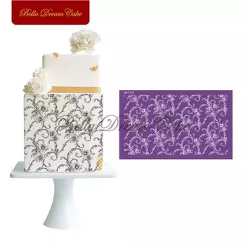 Трафареты для торта AK ART KITCHENWARE, тканевые, цветы, листья