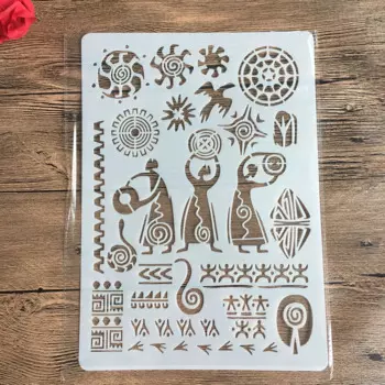 Трафареты египетские hieroglyph A4, 29*21 см, «сделай сам», настенная живопись, фотообои, шаблон карты