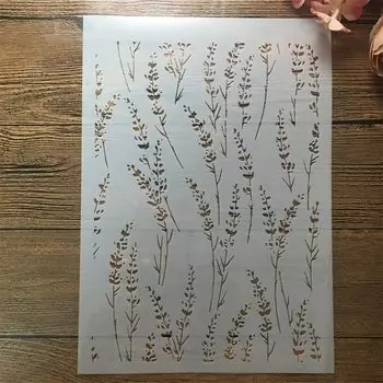 Трафареты из пластика с текстурой травы 29 см