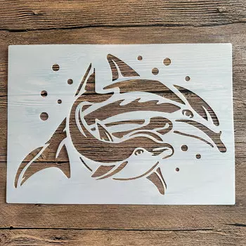 Трафареты PenhuaMoban Дельфины