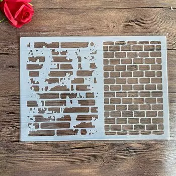 Трафареты PenhuaMoban кирпичные А4