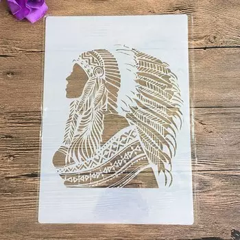 Трафареты PenhuaMoban Мандала Индийские Красавицы