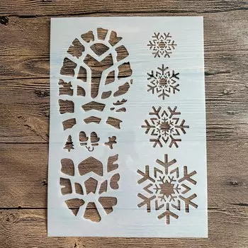 Трафареты PenhuaMoban Санта-обувь А4