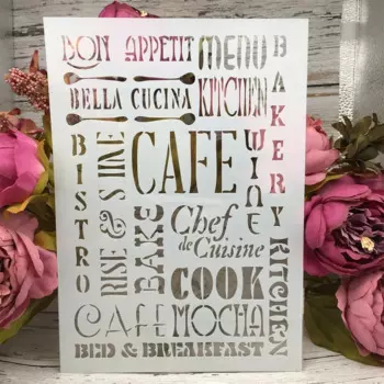 Трафареты TIAMECH "CAFE", пластик, 29 см