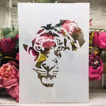 Трафареты TIAMECH карта Африки тигр