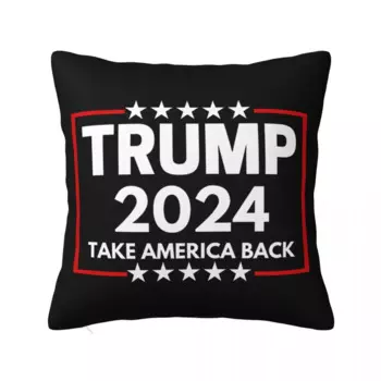 Трамп 2024, наволочка с принтом «Возьмите Америку», наволочка для подушки, украшение, сделайте Америку прекрасной снова, наволочка для дивана