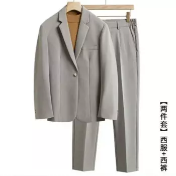 Трансграничный весенне-осенний новый дизайнерский повседневный костюм, мужской костюм Dose Sense, свободный костюм в корейском стиле, мужской полный костюм