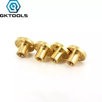 Трапециевидная гайка GKTOOLS T5 латунная 1 мм / 2 мм