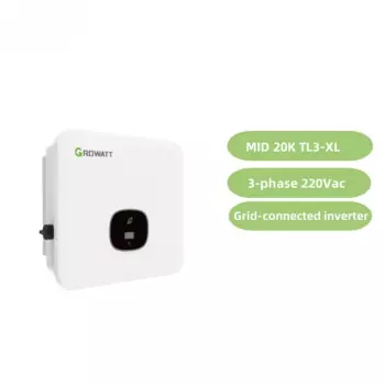 Трехфазный инвертор Growatt для солнечной фотогальванической энергии для бытового использования Us version MID 20K