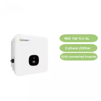 Трехфазный инвертор Growatt MID 10K TL3-XL 220 В переменного тока для солнечной фотогальванической энергии для бытового использования