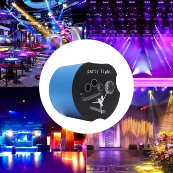 Трехлучевой лазерный проектор Apple, RGB дискотека для диджея, сценический светодиодный проектор для рождества, украшения для Хэллоуина, подарок KTV