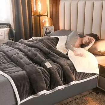 Трехслойное стеганое одеяло из полиэстера и хлопка