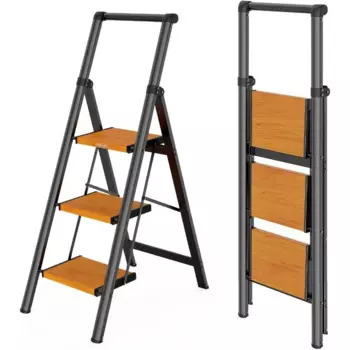 Трехступенчатая лестница, кухонный ступенчатый табурет с поручнями для взрослых, складная лестница для дома, легкая Бытовая ступенька