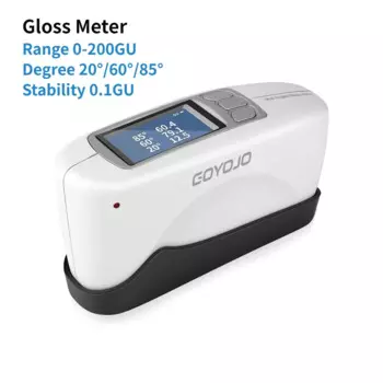 Трехугольный блескомер 20o 60o 85o блескомер с калибровочной платой для каменной краски, чернильных полов, программного обеспечения для анализа данных 0-200Gu