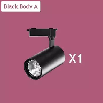 Светодиодный трековый светильник Spot 220V COB Потолочный трековый светильник Рельсовая система освещения Набор рельсов для магазина одежды Гостиная Магазин дома